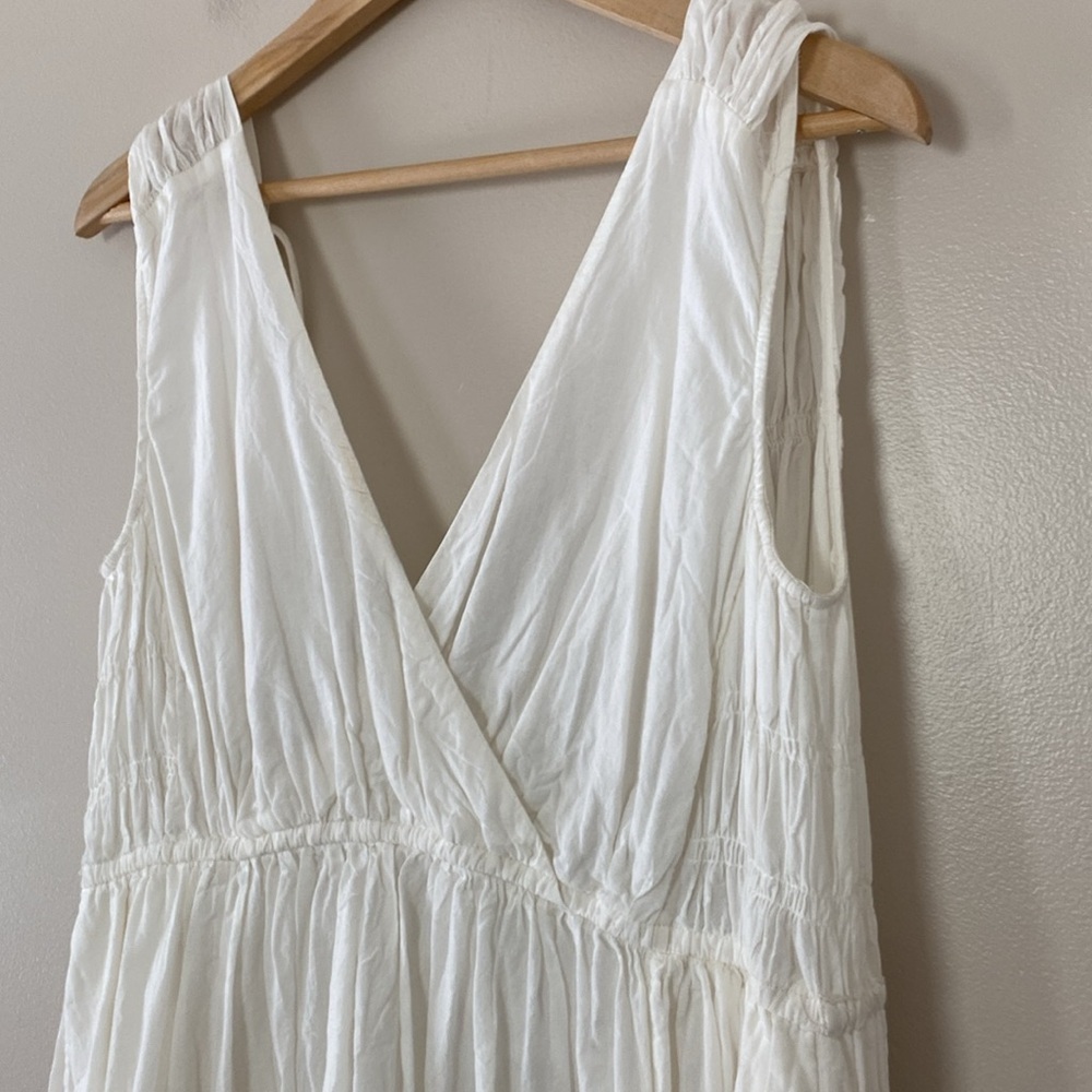 Free People Lulu Embroidered‎ Midi Dress Drawstring Waist Endless Summer Size XS - Picture 8 of 16